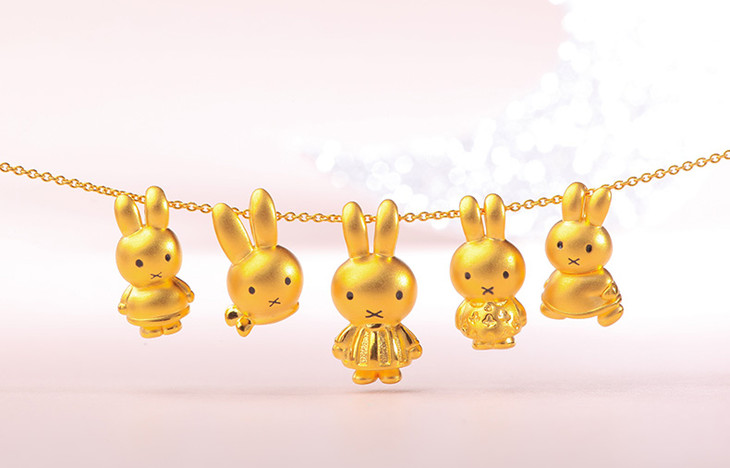 超级呆萌的3d足金米菲 古名珠宝荷兰米菲系列