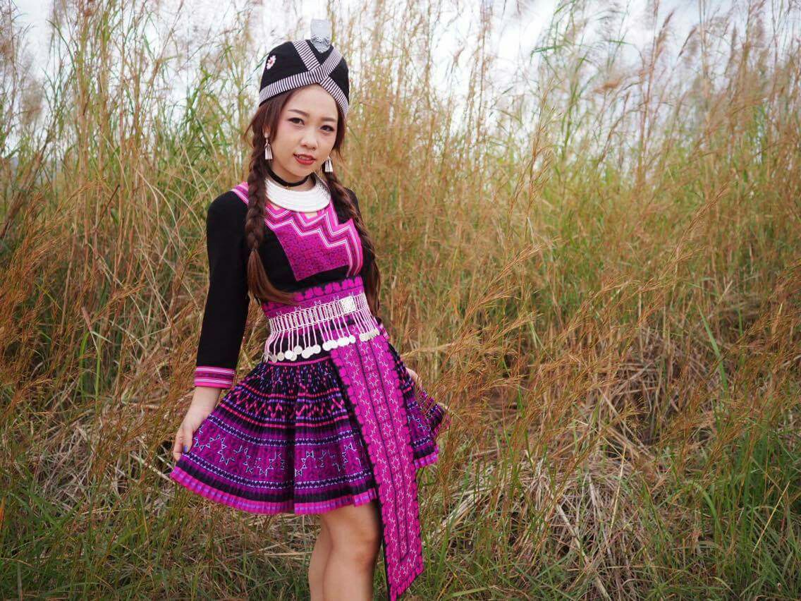 泰国苗族服装夏季短款全套