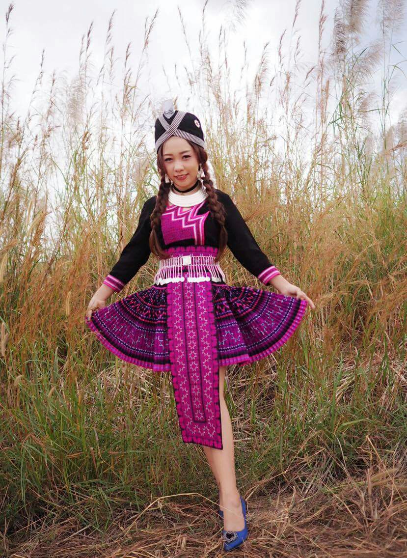 泰国苗族服装夏季短款全套