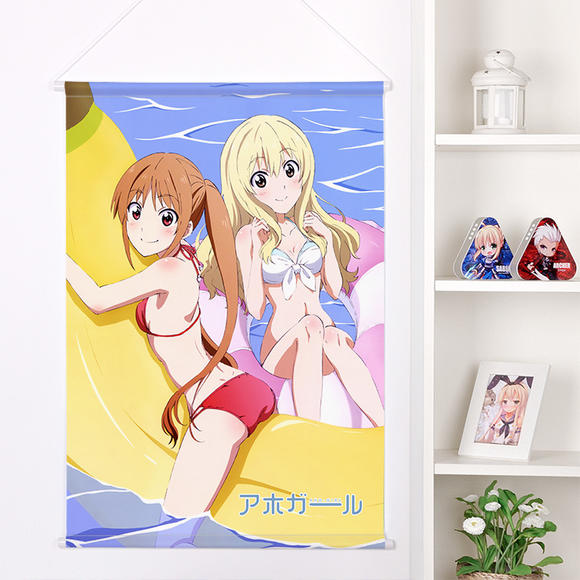 笨女孩花畑佳子沙耶香动漫周边日式挂画宅男挂