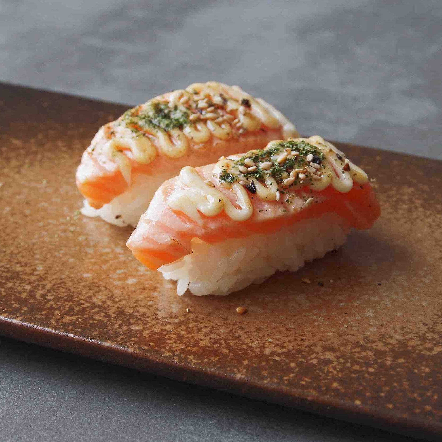 熟|火炙三文鱼握寿司