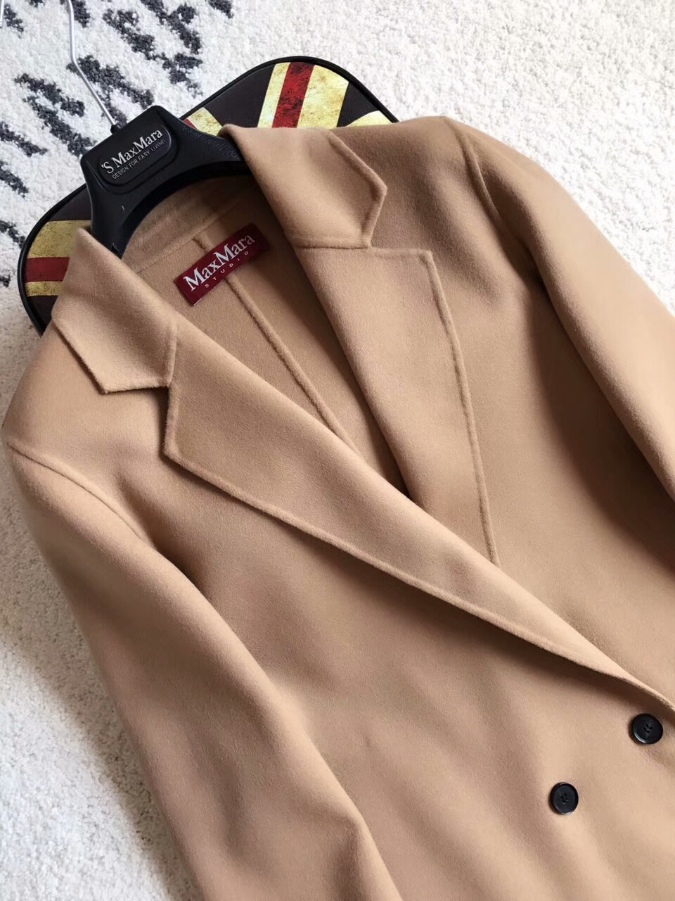 maxmara短款西装领大衣