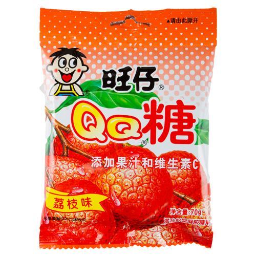 【三種口味】 旺仔qq糖70g 菠蘿味/青蘋果味/荔枝味 (糖果巧克力)