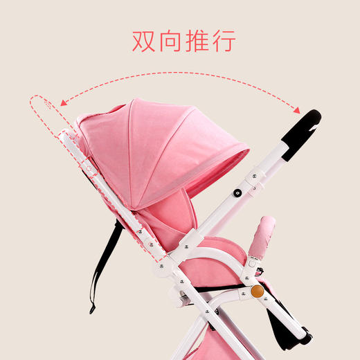 pouch婴儿推车超轻便携高景观可坐可躺避震伞车折叠宝宝婴儿车A06 商品图2