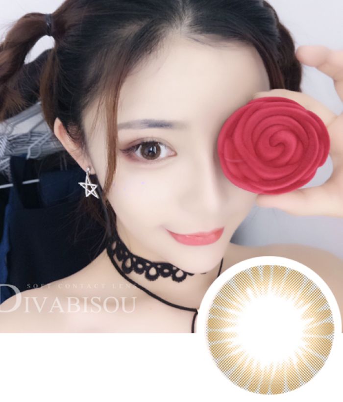 【硅水凝胶】divabisou tears泪光系列 棕色 - 桔子正品美瞳网