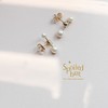 SpoiledBart Jewelry 14K注金 天然珍珠 大小哑铃 百搭耳钉 商品缩略图0