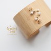 SpoiledBart Jewelry 14K注金 天然珍珠 大小哑铃 百搭耳钉 商品缩略图1