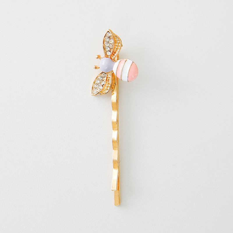 日系可爱小蜜蜂侧夹子头饰森女发夹饰品百搭刘海夹可爱个性一字夹