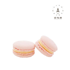 草莓白巧马卡龙