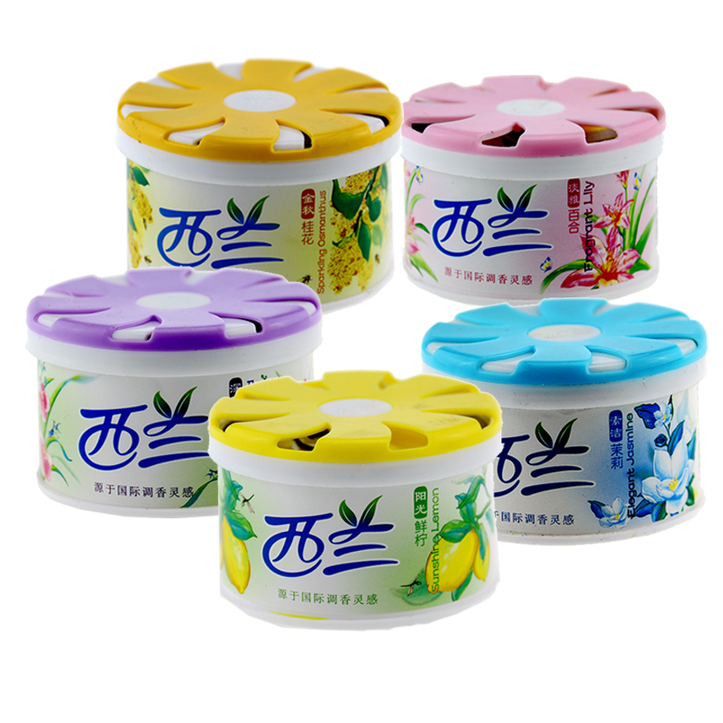 【五种香型】 西兰固体空气清新剂70g 淡雅百合/金秋桂兰/深谷幽兰/素