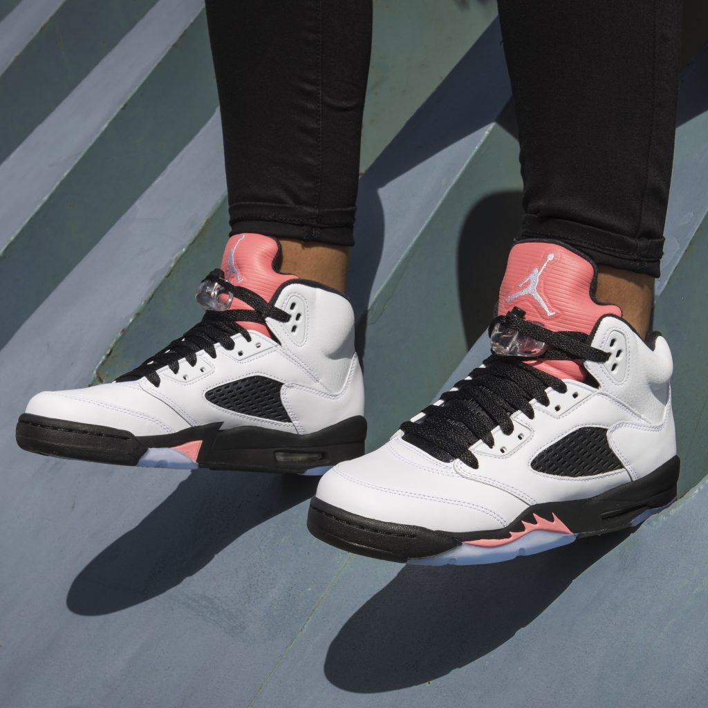 air jordan 5 gs "sunblush" aj5 三文鱼 黑白粉 440892-115