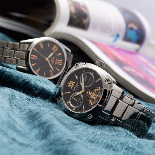 bossway club三眼飞轮真钻腕表 货号120829