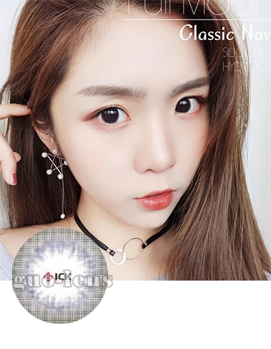 【硅水凝胶】ick full moon classic navy蓝黑色 直径14.0mm