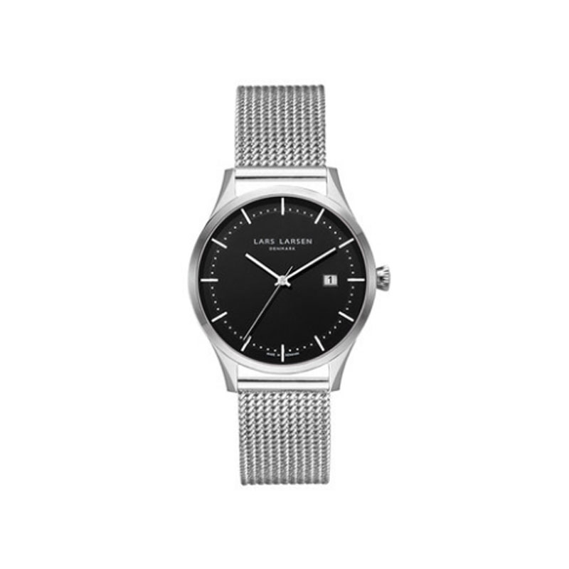 拉尔森进口lw119经典简约休闲石英男手表真皮帆布带防水日历腕表