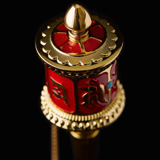 藏式手摇金属转经轮做工精致多款多色转运祈福