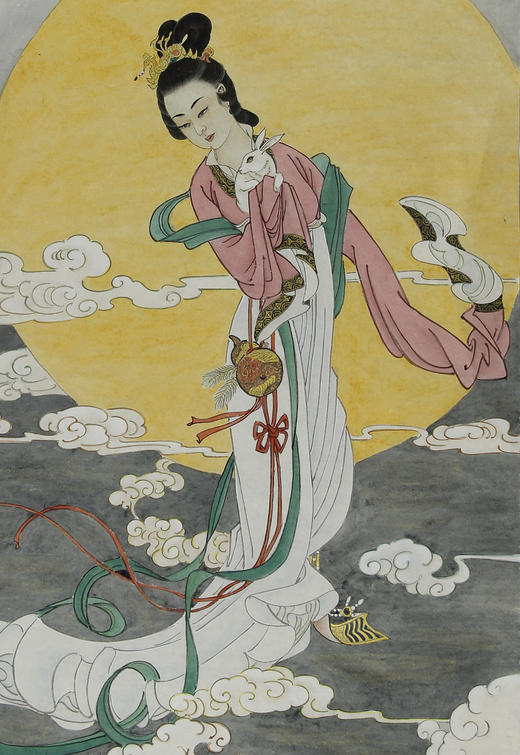 刘海武老师作品31118.嫦娥奔月 130x67cm 约7.