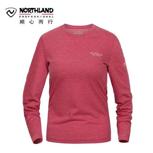 诺诗兰2017秋冬户外女式休闲长袖防风抑菌圆领长袖休闲衣GL062624【待调整】 商品图0