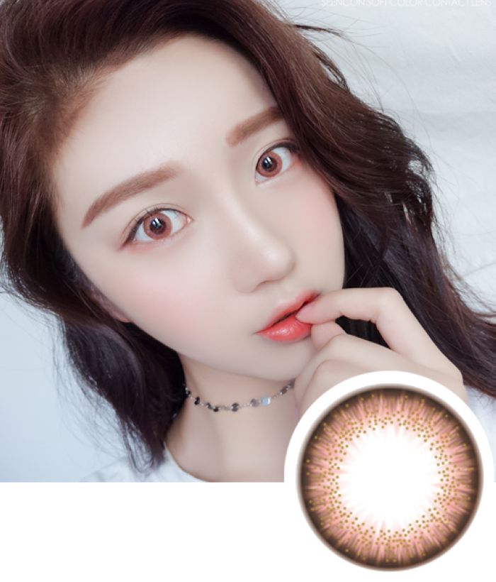 【硅水凝胶】seencon sugar pearl人鱼姬粉色 - 桔子正品美瞳网