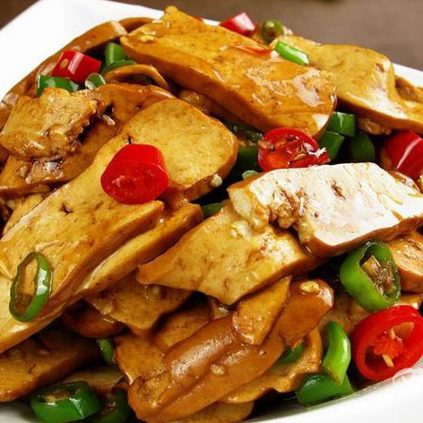 香干豆腐炒肉盖码饭(家乡餐馆)加1元打包费