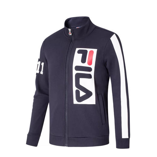 泰富七楼FILA斐乐男外套2017冬季新款针织上衣LOGO时尚机车服运动外套男【待调整】 商品图2