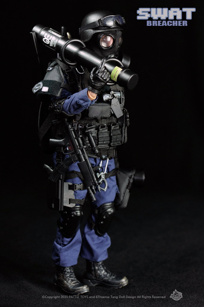 【超逼真】高级特警拼装模型(30cm高),警迷必备,收藏送礼佳品!