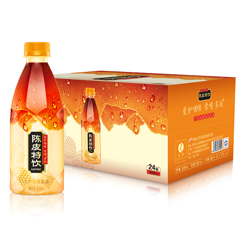 东鹏陈皮特饮 九制陈皮饮料 370ml*24瓶