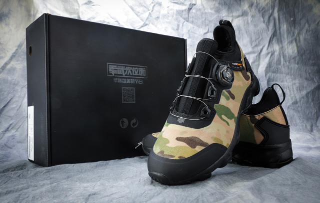 【绝版黑科技】蒙特罗户外引力低帮mc迷彩登山靴 军武定制鞋