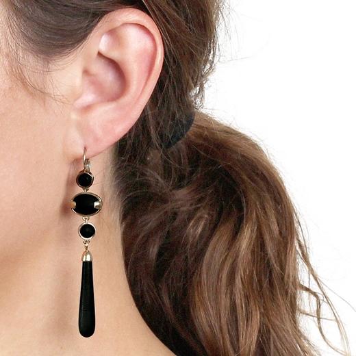 北京仓｜Dyrberg Kern-Savannah-黑玛瑙 耳环［丹麦设计师］ 商品图0