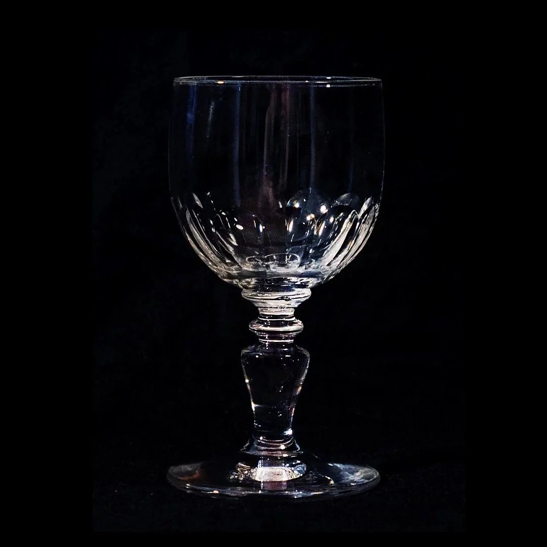 法国制水晶餐后酒杯(一套共3只)