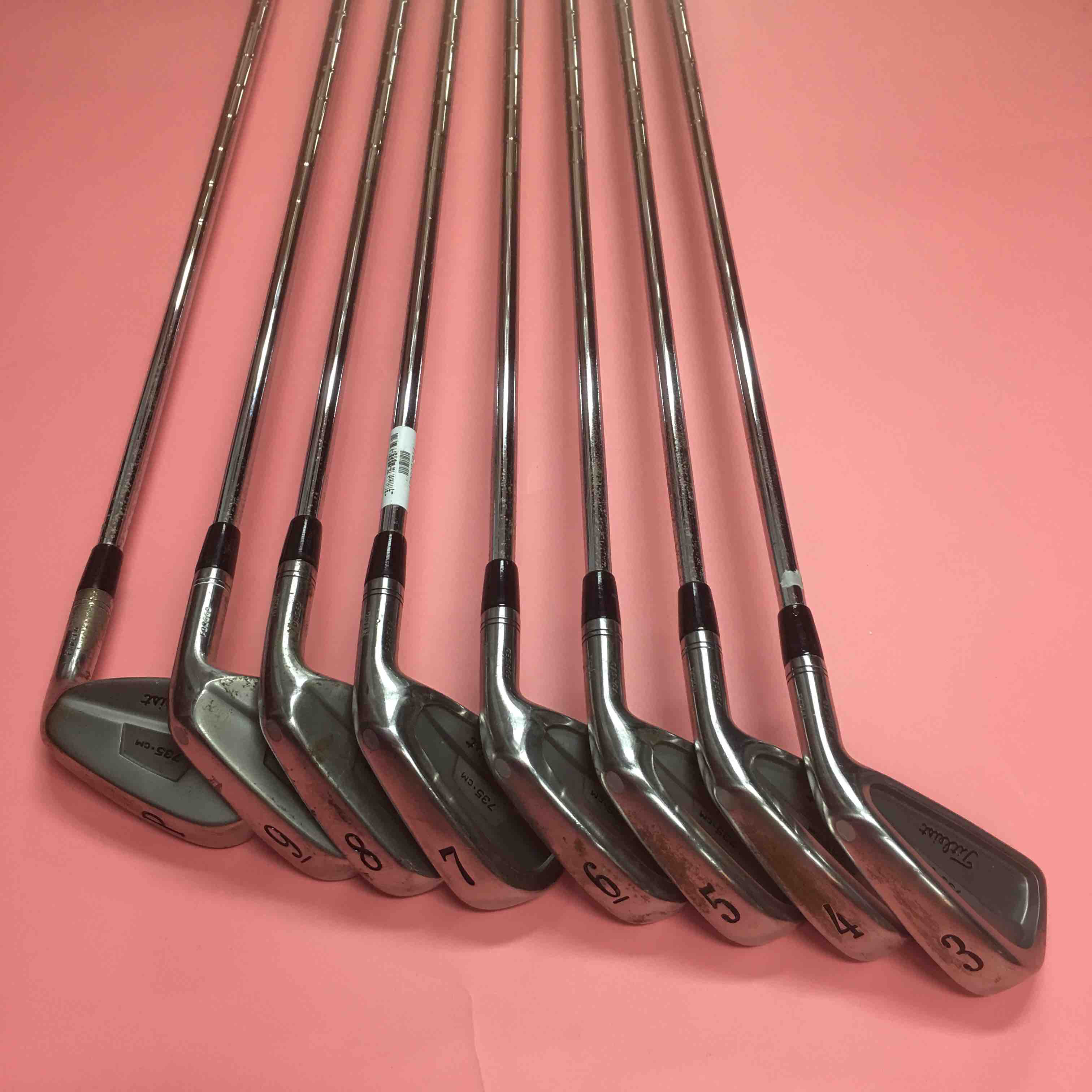 二手titleiat 735.cm 锻造铁杆组 3-p 8支 ns-pro-970-r 原装杆身