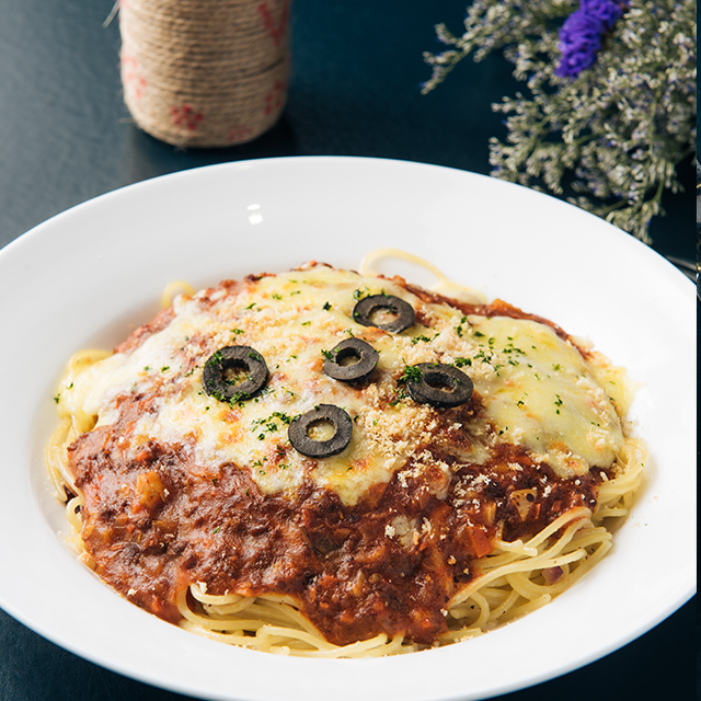 芝士焗肉酱意大利粉  意大利宽面