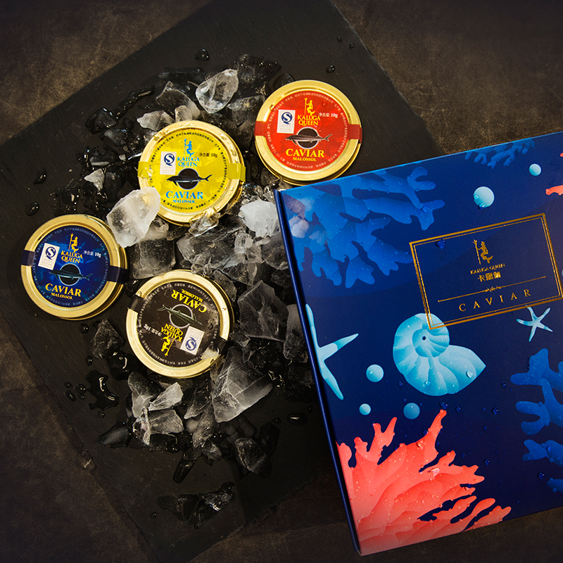 卡露伽kaluga鱼子酱分享装礼盒