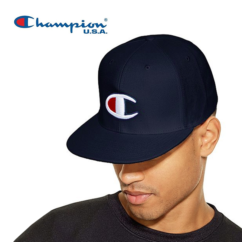 champion 冠军 刺绣棒球帽 男女通用款 黑色 均码