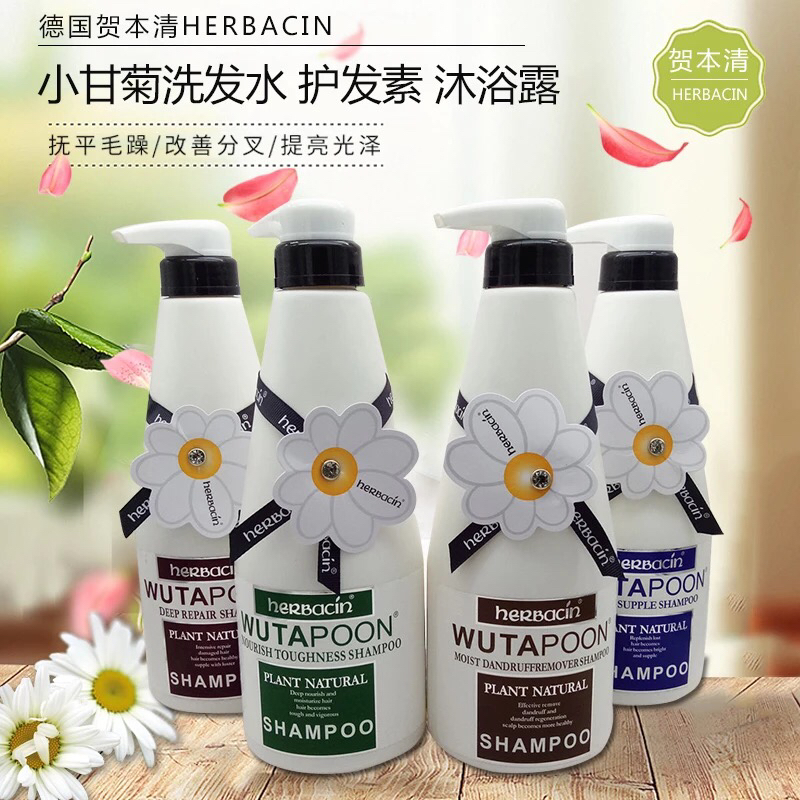 德国 贺清小甘菊洗发水750ml 多种功效选择洗发