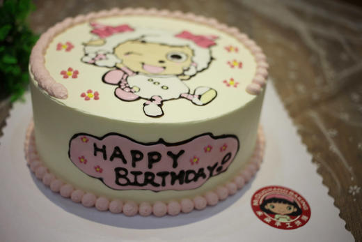 款式图案定制｜美羊羊，如图款式，新鲜水果，动物性淡奶油~ 商品图1