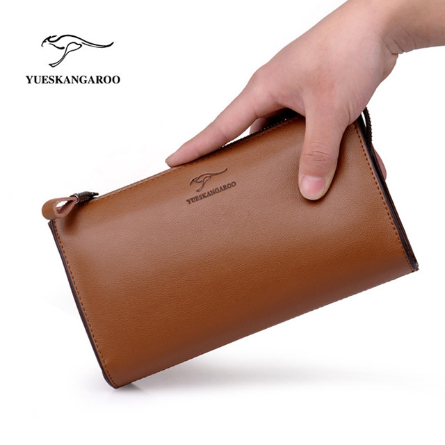 跃森袋鼠手包男士手拿包手抓包时尚韩版休闲商务包