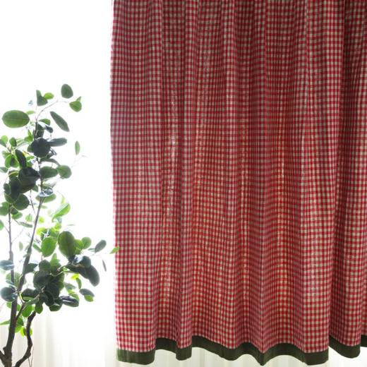 阳春小镇 丨窗帘 简约纯棉 质地柔软 双面使用 任意搭配 红小辫儿系列，女儿心，你莫猜 商品图2