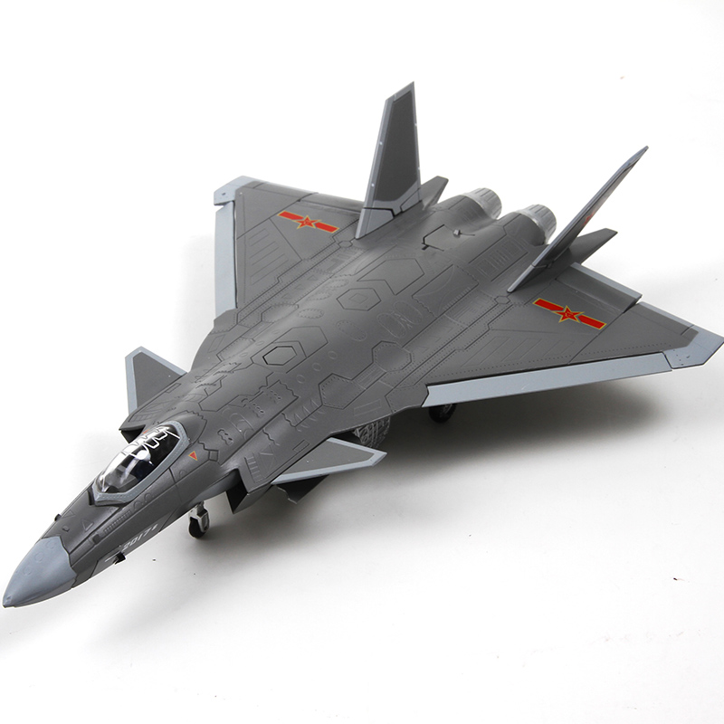 特尔博1:72歼20战斗机模型合金j20隐身飞机模型仿真成品军事摆件