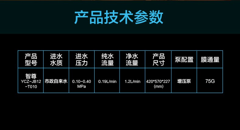 太阳雨净水机 智尊(简约版)