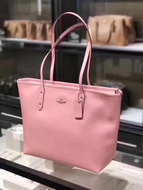 【纽约直邮】蔻驰coach樱花粉色托特包,尺寸:31*42*28*14cm