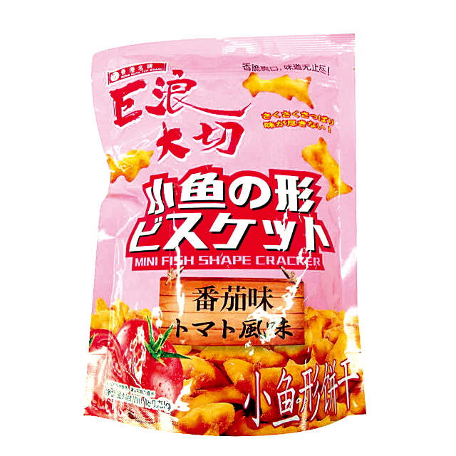 巨浪大切小鱼形饼干(番茄味)180g