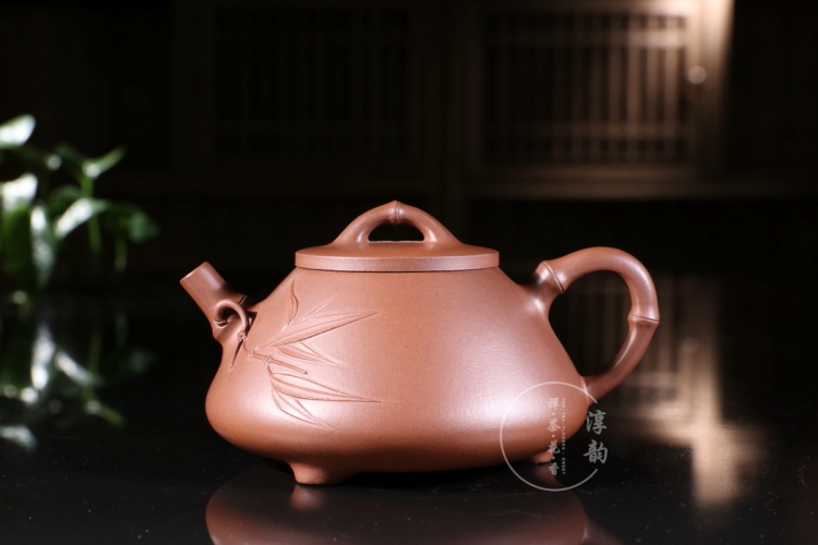 竹节石瓢 原矿紫泥 吴竹伟 手工精制 紫砂壶