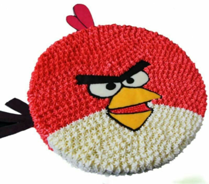 六寸干奶油卡通蛋糕