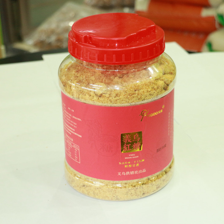 义乌供销社自产 义供红糖 细糖2kg罐装