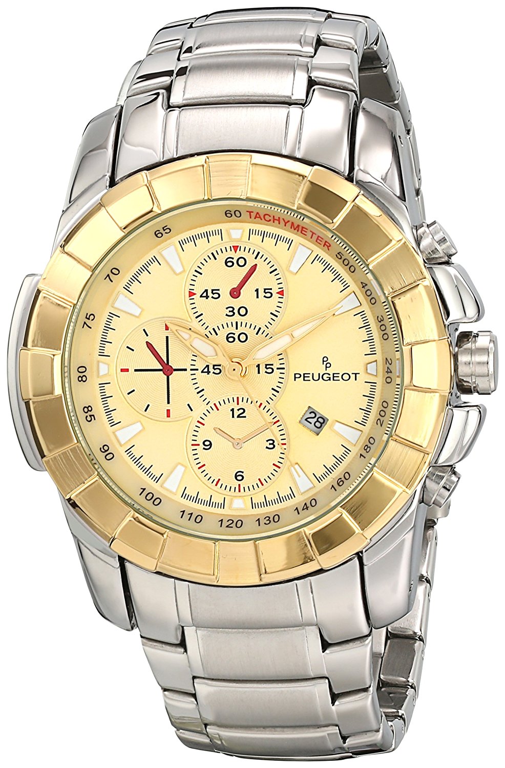 peugeot 男式金属手环运动手表