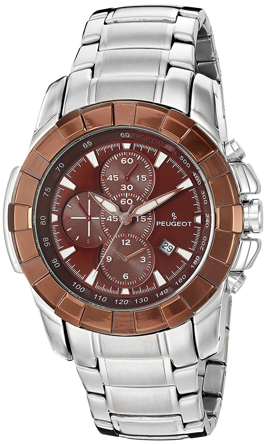 peugeot 男式金属手环运动手表