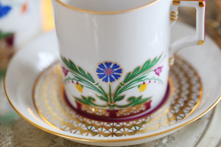 美丽莫斯科湖,俄罗斯lomonosov皇家瓷器