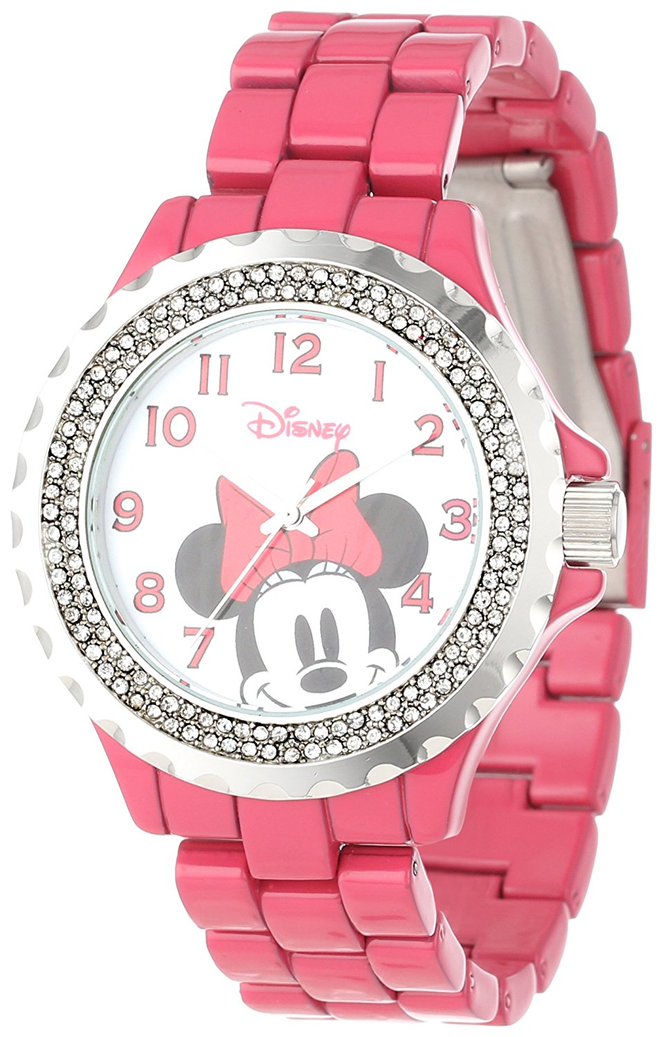 迪士尼女式 w000503米妮珐琅闪耀手镯手表
