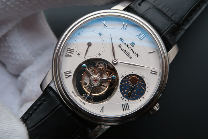 lh宝珀月相真陀飞轮男士腕表款式 手动上链真陀飞轮!