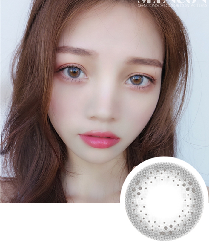 【硅水凝胶】seencon lollipop星空棒棒糖 灰色 - 桔子正品美瞳网